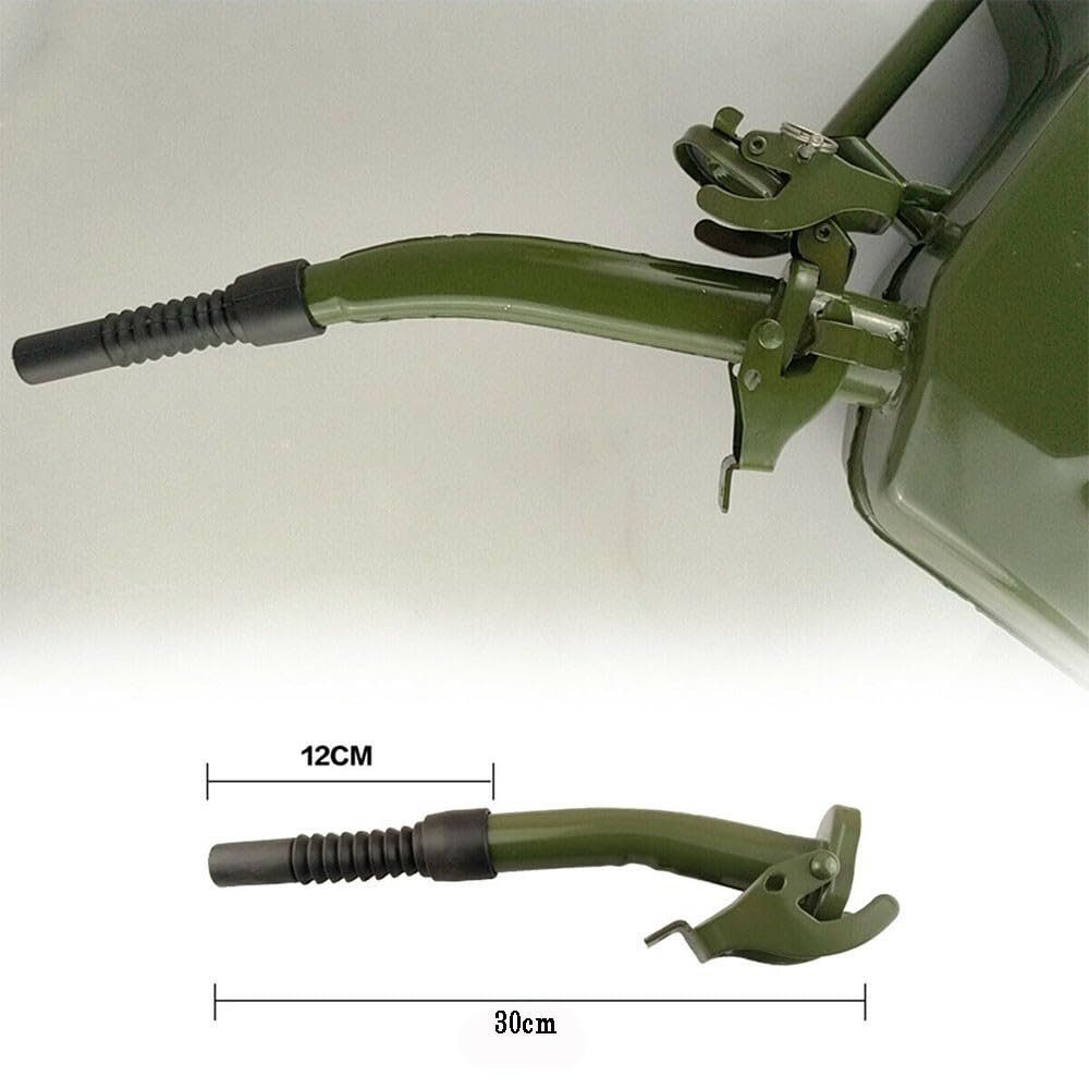 ya 13 9.15 baidi 38cm Metal Jerry Can Spout Rubber Nozzle Fits Standard 5L- 20L
