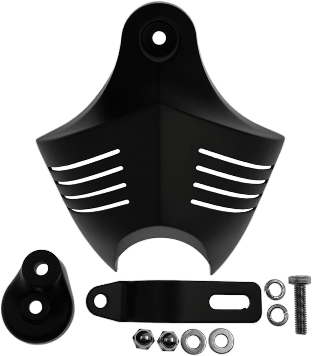ya 2 8.15 V-Shield Horn Cover Fit for Harley Softail Dyna Electra Glide Twin Cam Big Twins