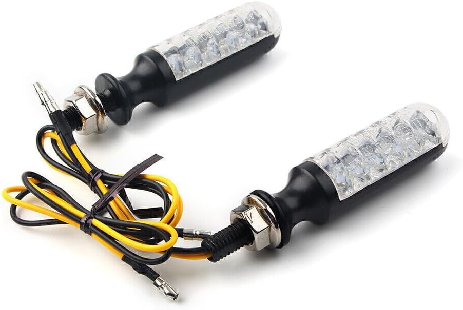 ya 11 9.14 zhengce 2¡Á Universal Motorcycle Turn Signal Lights Indicator Blinker Amber Bulbs 12