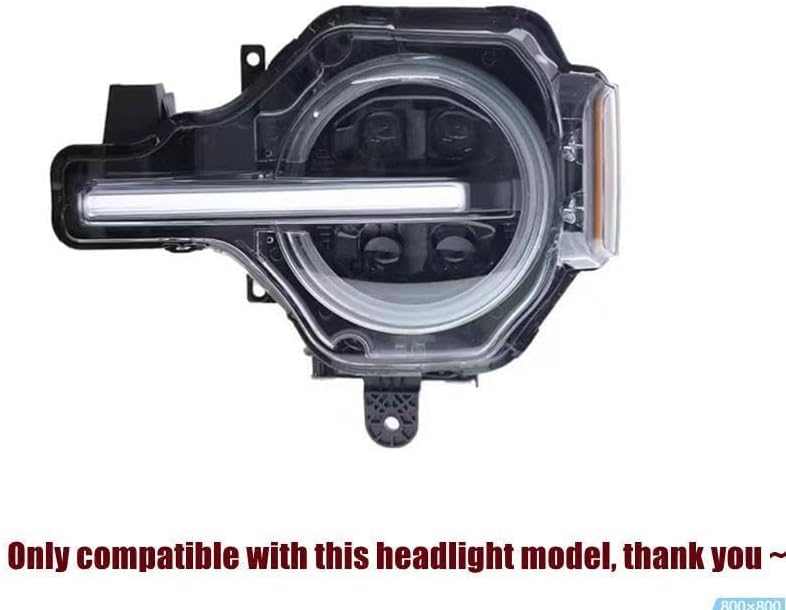 ya 4 8.14 for Ford Mustang 2021-24 Left-hand drive headlight cover transparent lens lens protective cover 