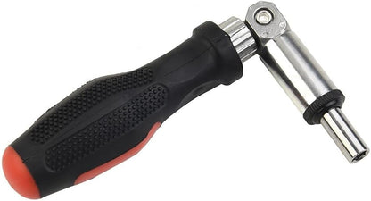 ya 26 10.21 baidi Ratchet Screwdriver Left Right Rotating TPR Handle Wear-resistant 1 Pc