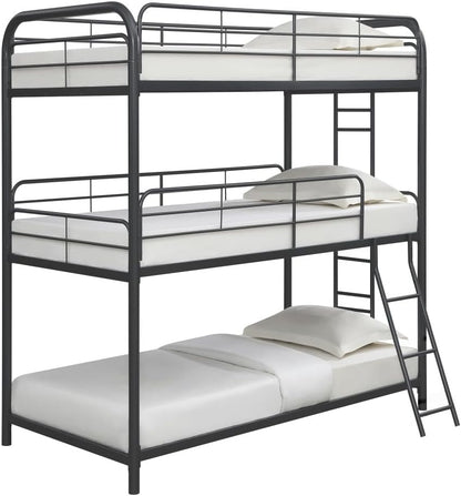 ya 28 10.13 baidi Triple Bunk Bed FULL over FULL over FULL