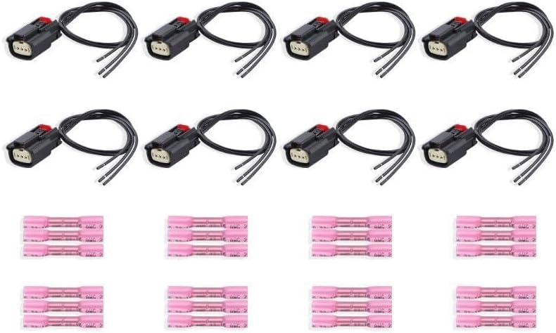 ya 9 10.24 8pcs Ignition Coil Connector Plug for Ford 2013-19 V6 V8 Flex F150 9U2Z14S411EA
