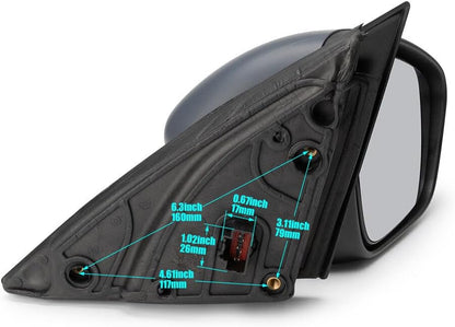 ya 11 9.14 baidifor Ford ESCAPE 2020 2021 2022 2023 RIGHT SIDE MIRROR WITH RH PASSENGER SIDE