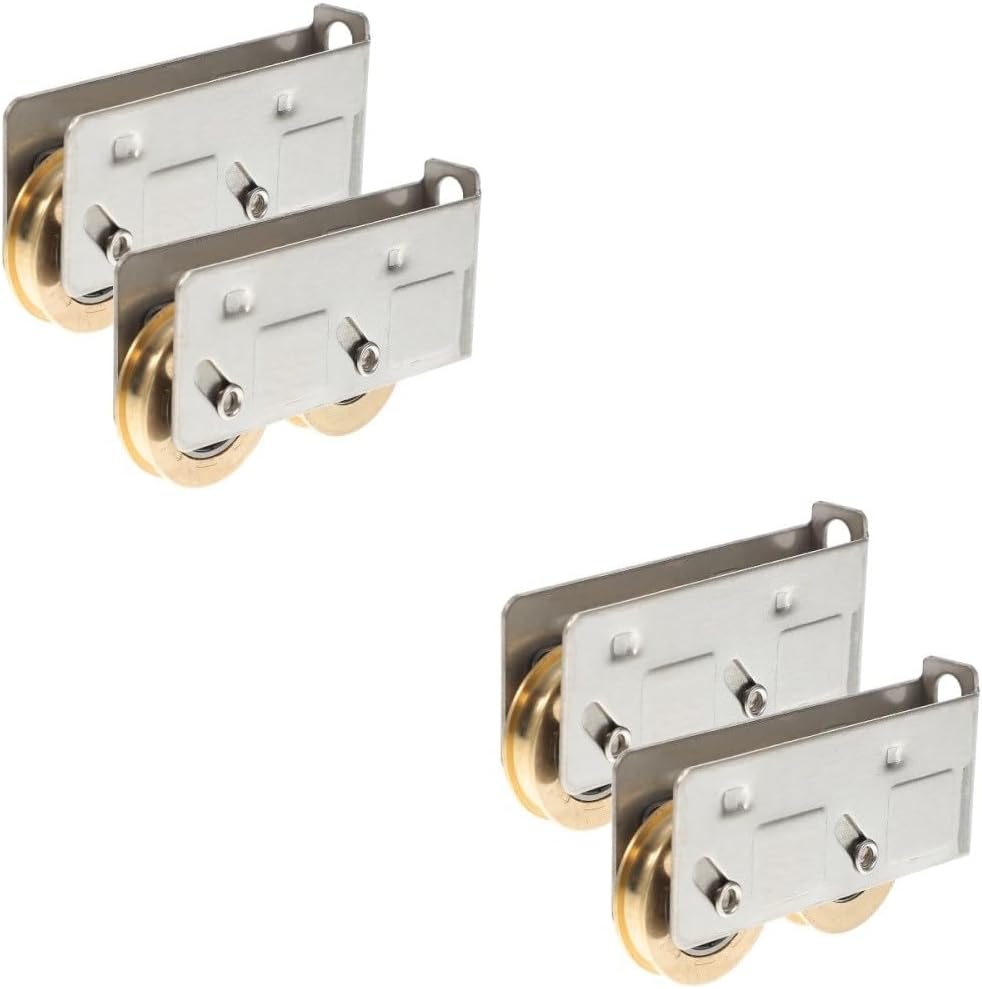 ya 26 10.21 baidi 2 Pack Sliding Copper Wheel Replacement Door Rollers Heavy-duty Patio