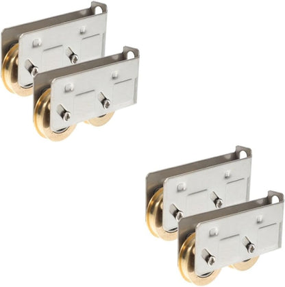ya 26 10.21 baidi 2 Pack Sliding Copper Wheel Replacement Door Rollers Heavy-duty Patio