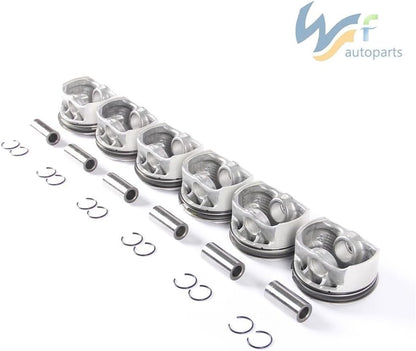 ya 4 8.24 baidi 2.5L Piston & Ring Kit ¦Õ 20mm Kit Fit for BMW 325i 525i X3 Z4 N52 2.5i 2.5si