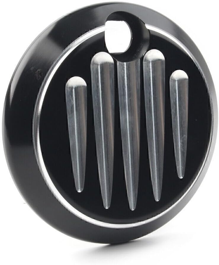 ya 9 10.24 1X Black Shallow Cut Fuel Tank Console Door Cap Fit for Harley Touring 1992-2007 06