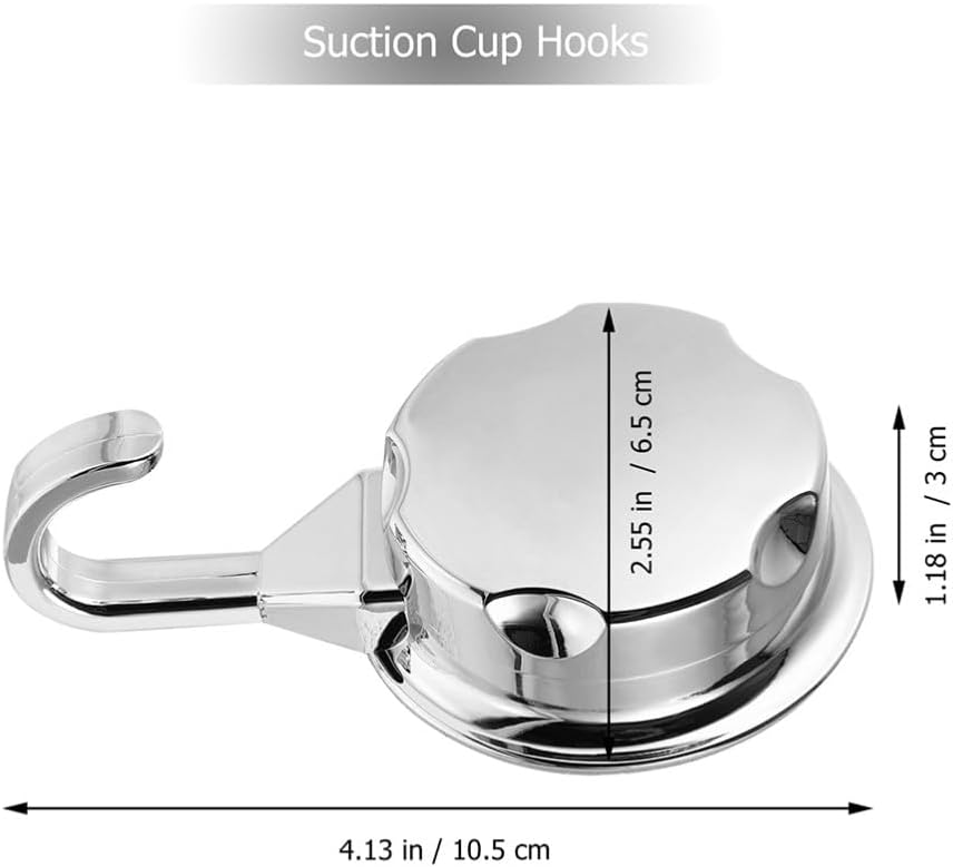 ya 26 10.21 baidi 2 Pack Suction Cup Hook Plastic Hooks Shower Accessories for Bathroom Washb