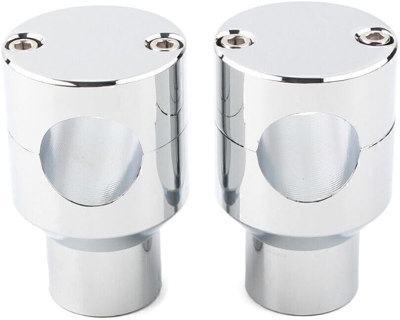 ya 6 8.14 for Honda Harley Chrome Motor Handlebar Handle Bar Mount Adapter Risers Clamp