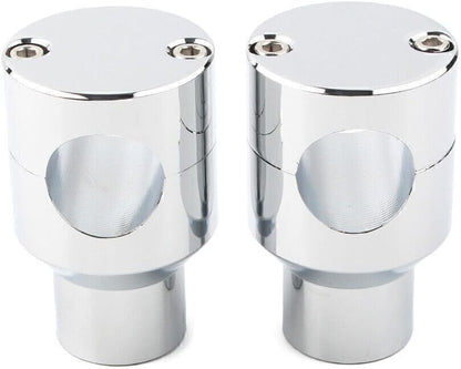 ya 6 8.14 for Honda Harley Chrome Motor Handlebar Handle Bar Mount Adapter Risers Clamp