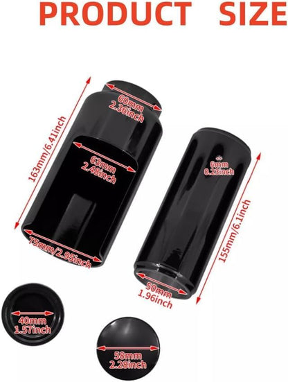 ya 28 10.13 zhengce Black Full Fork Protective Cover Suitable for Harley Softail Street Bob FX