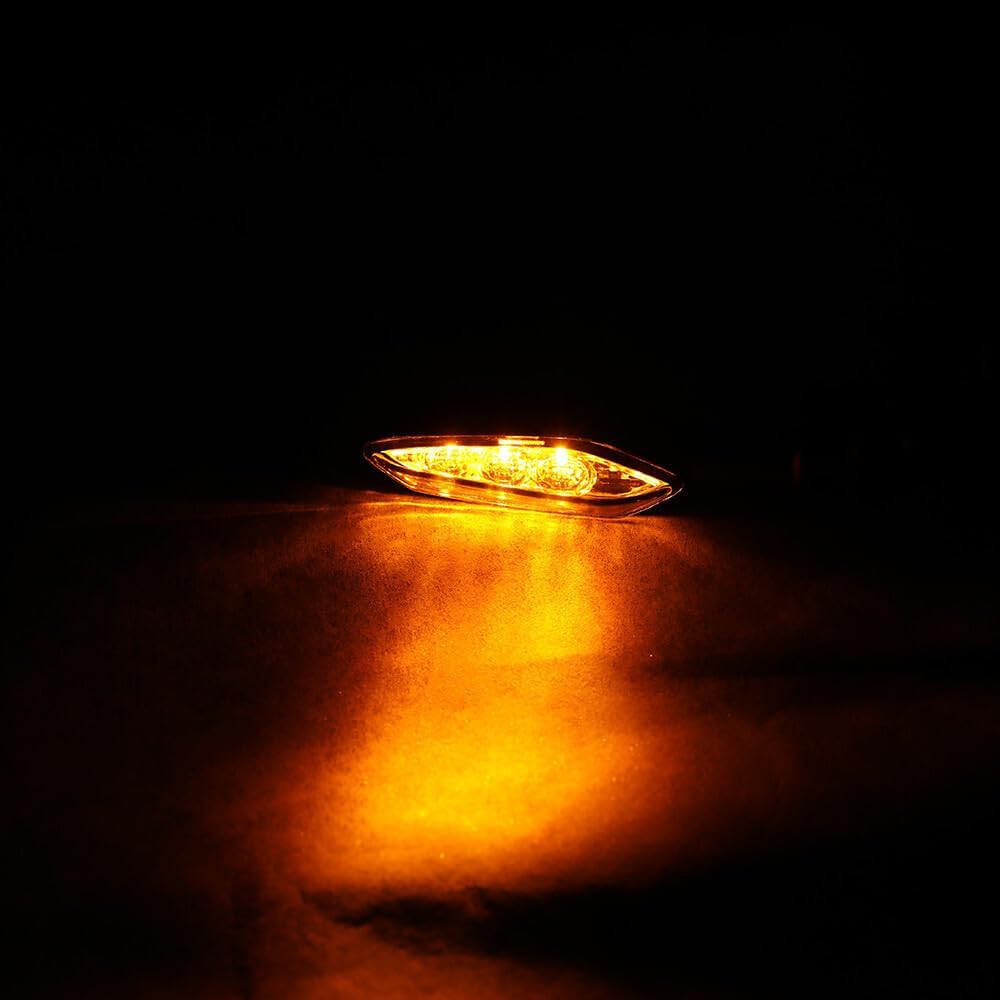 ya 13 9.15 baidi KLX LOGO LED Turn Signal Light Flash Indicator for Kawasaki KLX 300/SM 230/SM
