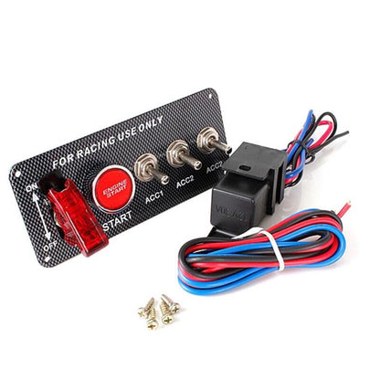 ya 3 8.24 baidi Racing Carbon Fiber Panel Modified Ignition Start Button Switch Button 