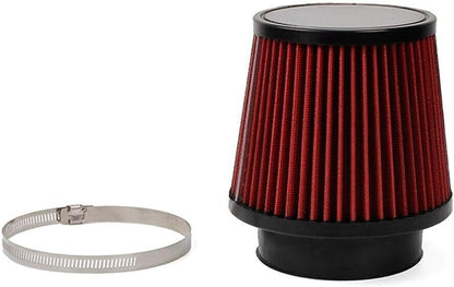 ya 13 9.15 baidi Red 4in 100mm High Flow Inlet Cold Air Intake Cone Replacement Dry Air Filter