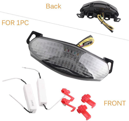 ya 10 9.16 zhengce Clear Brake Turn Signal Tail Light for Kawasaki 650R ER6 2009 2010