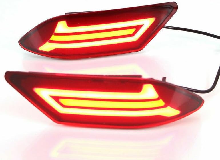 ya 4 8.10 LED Rear Bumper Reflector Fog Brake Turn Indicator Lights for Nissan Sentra 2019