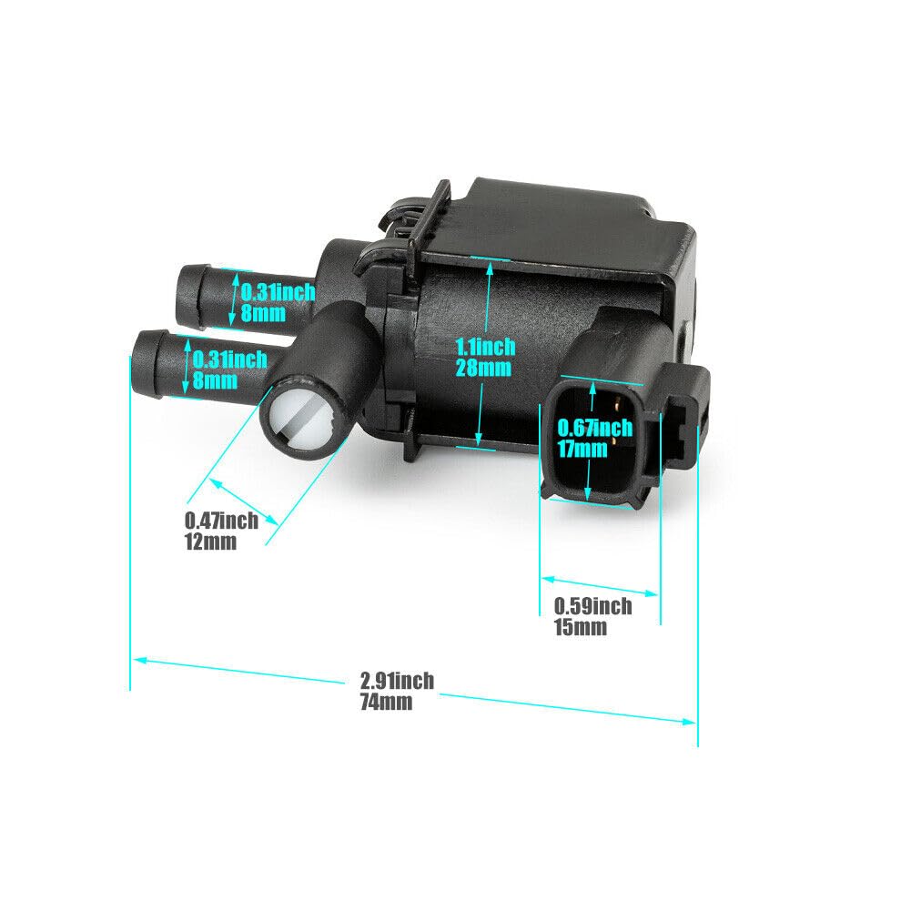 ya 4 8.10 New Vacuum Solenoid Switch Valve 192000-3042 for Toyota for Corolla T100 Paseo Black