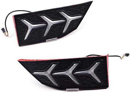 ya 2 8.15 2 DRL LED daytime running lights with turn signals for Honda Civic 2019-21