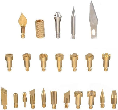 ya 28 10.13 baidi 23pcs Soldering Iron Tips Wood Burning Pen Art Leather Engraving