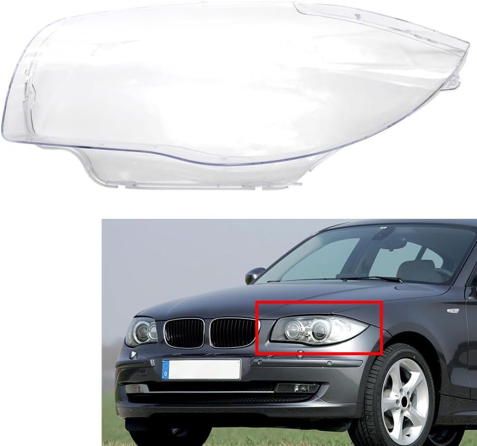 ya 4 8.14 Headlight Lens Headlamp Shell Cover for BMW 1 Series E81 E82 E87 E88 1M 03-11