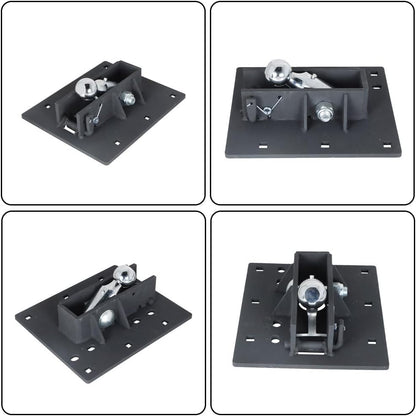 ya 4 8.8.2 2-5/16 inch bed ball folding ball gooseneck trailer hitch 61052 black