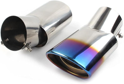 ya 14 9.20 zhengce Blue Steel Car Muffler Tip Tail Pipe for Toyota Highlander 2014-2021-1