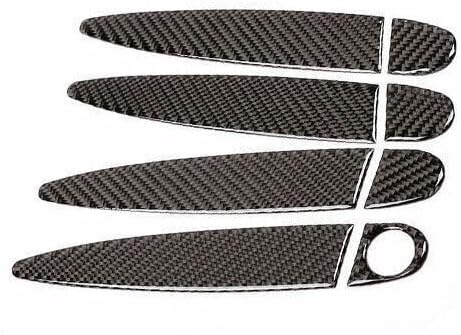 ya 5 8.10 for BMW X5 X6 2008-13 Real Carbon Fiber Exterior Side Door Handle Cover Trim 8P