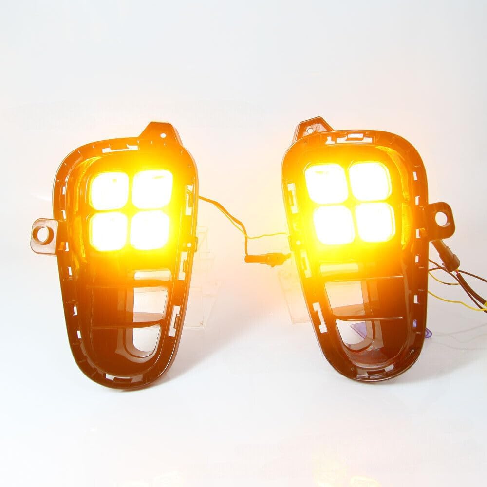 ya 7 8.24 baidi Fit for Kia Picanto 2017-2020 Pair Fog Light Bumper Driving Lamp Daytime Running