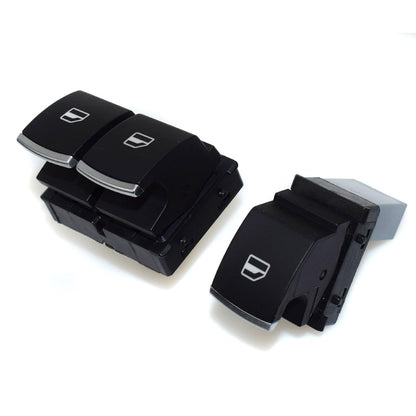 ya 6 8.14 Chrome Power Window Control Switch 2pcs for VW for Tiguan for Jetta for Golf MK5 Mk6 Passat