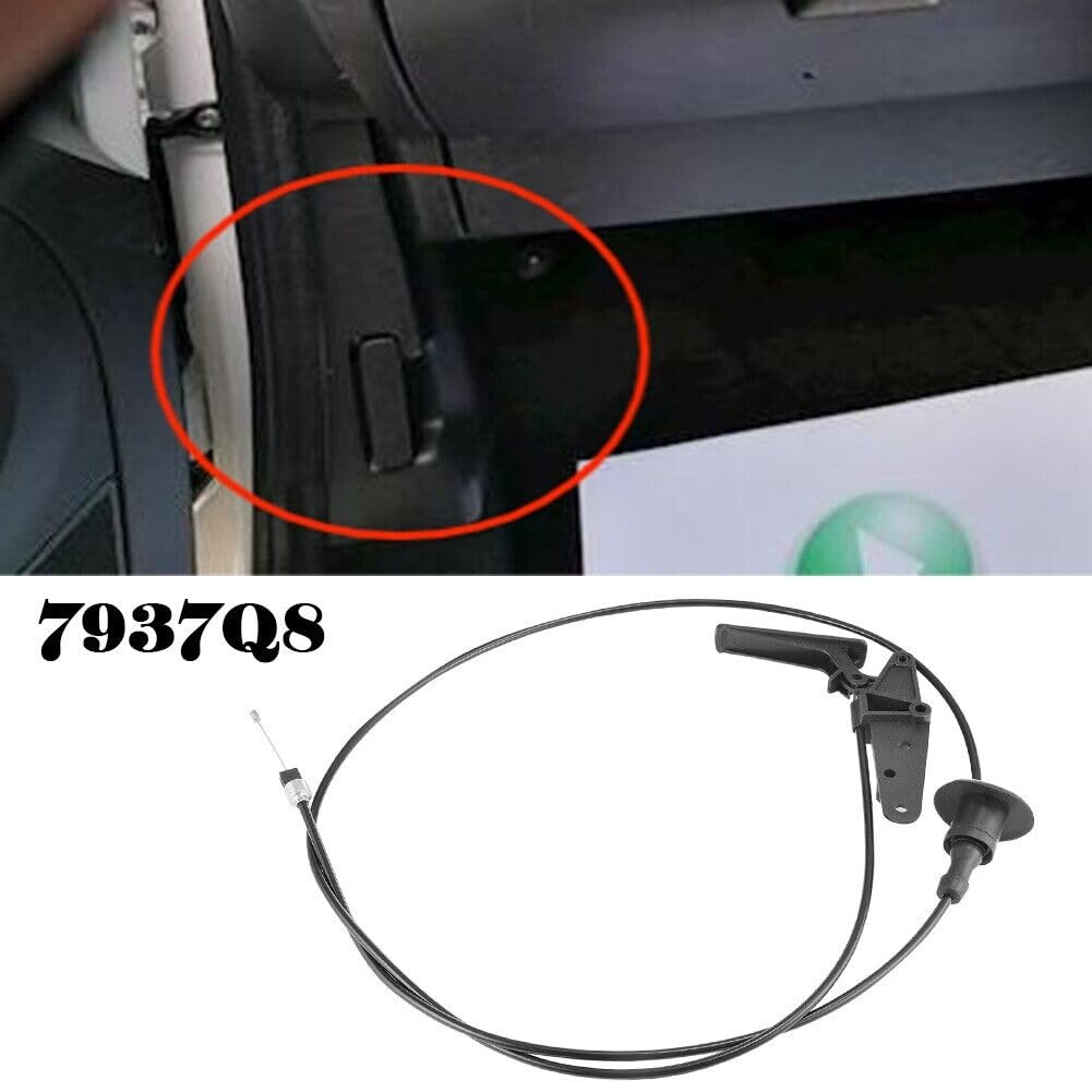 ya 6 8.14 Bonnet Release Cable w/Latch for Berlingo 2008-19 7937Q8 Replacement 