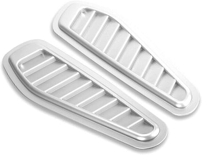 ya 12 10.8 zhengce Universal Silver Decorative Air Flow Intake Decor Hood Scoop Vent Bonnet Co
