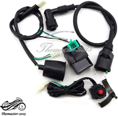 ya 5 8.10 Ignition Coil Wiring Loom Harness Kill Switch AC CDI For SSR Thumpstar Dirt Bike