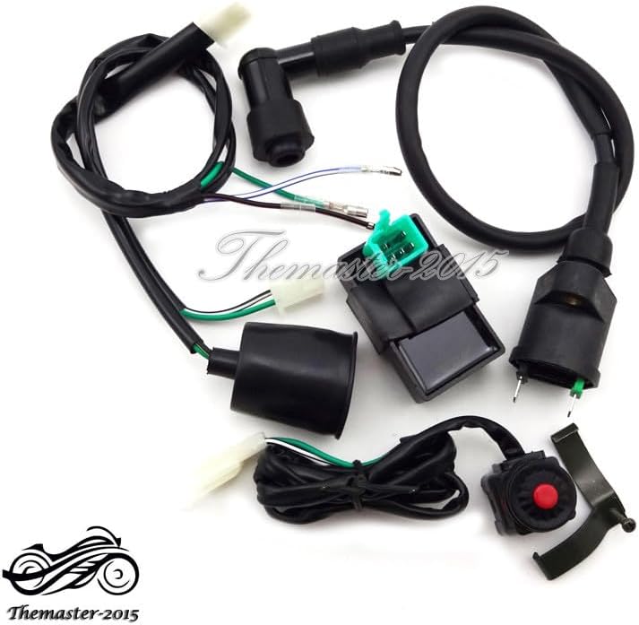 ya 6 8.24 baidi Wiring Loom Harness Kill Switch Ignition Coil CDI For 50cc - 160cc Pit Dirt Bike
