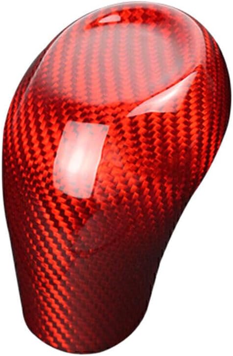 ya 4 8.14 Gear Shift Knob Cover Trim Decor Red Carbon Fiber for Chevrolet Camaro 2016-2020