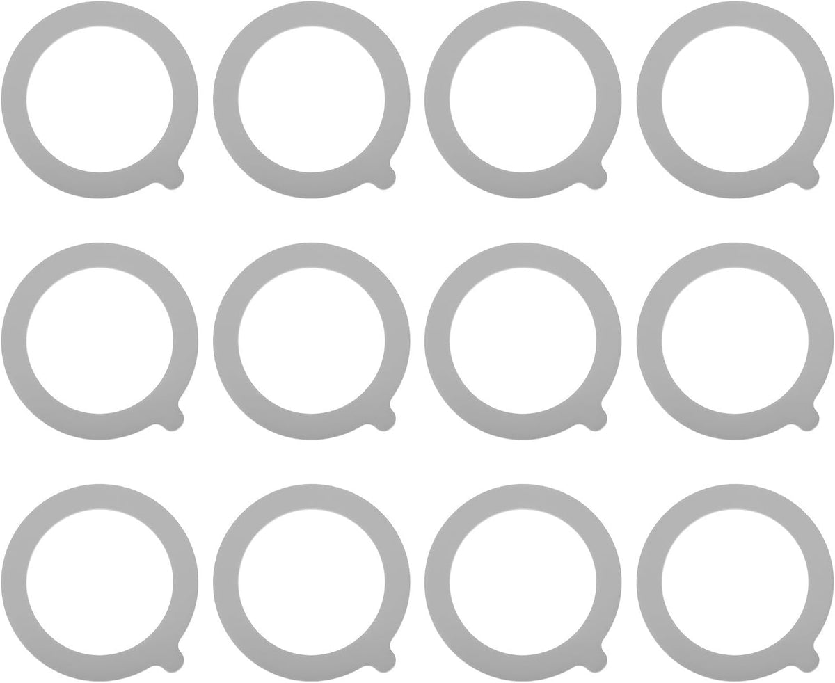 ya 14 9.20 baidi 12 Pieces Silicone Jar Gaskets, 3.75 Leakproof Gasket Rubber Seal Gray-1
