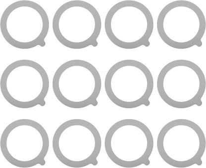 ya 14 9.20 baidi 12 Pieces Silicone Jar Gaskets, 3.75 Leakproof Gasket Rubber Seal Gray-1