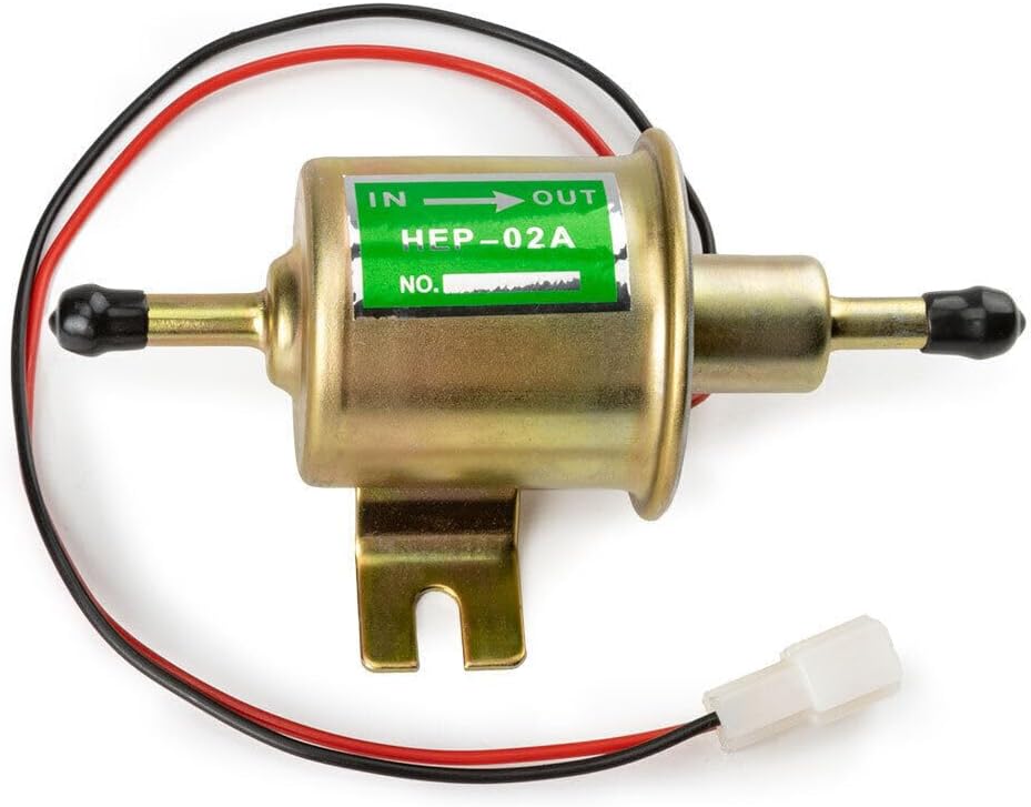 ya 5 8.10 1PC HEP-02AElectric Fuel Pump Universal Inline Low Pressure Gas Diesel 12V New