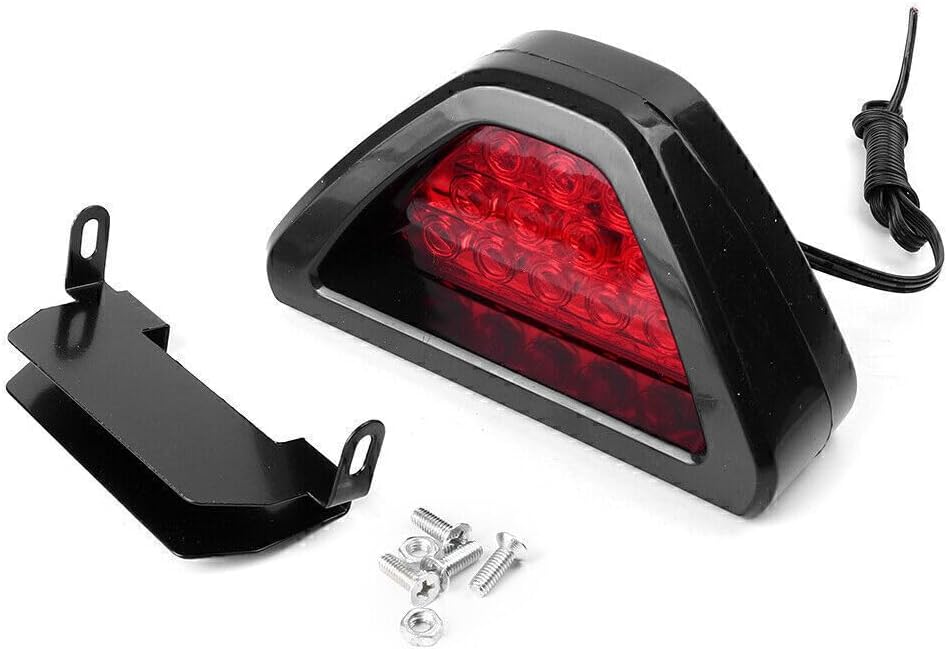 ya 4 8.8 Car Rear Third Red Flashing Light 12-LED F1 Style Rear Tail Light Brake Stop Light 