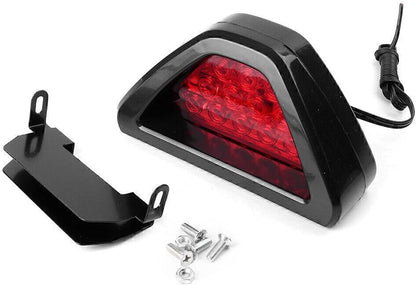 ya 4 8.8 Car Rear Third Red Flashing Light 12-LED F1 Style Rear Tail Light Brake Stop Light 