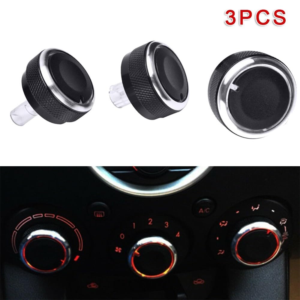 ya 23 10.7 baidi 3pcs for for Mazda 2 Demio 2007-14 Switch Knob Climate Control Buttons F for Rame A/C