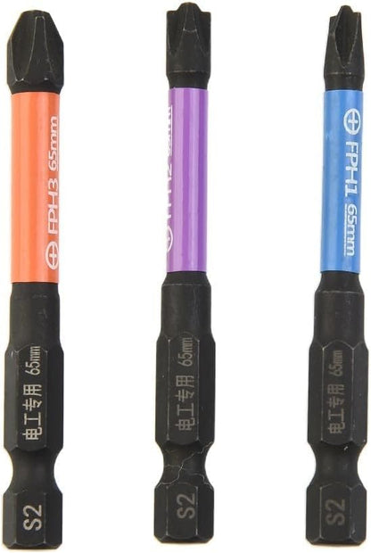 ya 26 10.21 baidi Cross Screwdriver Bit Spare Parts Special Slotted 3pcs 65mm Accessories