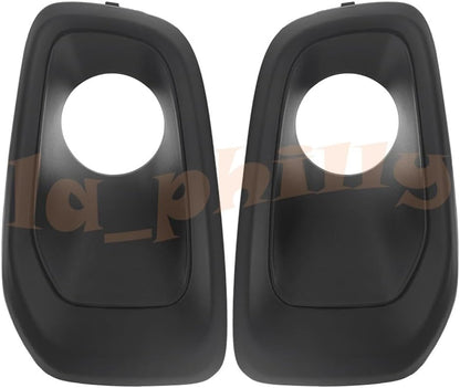 ya 9 10.24 For 2015 2016 2017 2018 for Jeep Renegade RH&LH Bumper Fog Lamp Bezel Matte Black