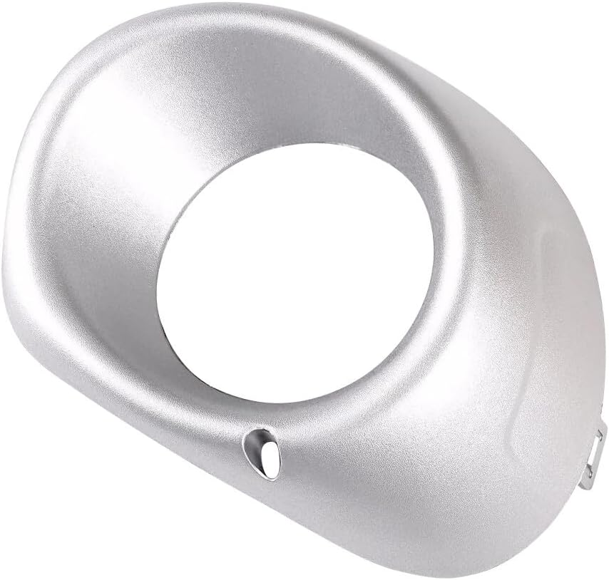 ya 9 10.24 Front Bumper Fog Light Cover Driver Side Silver for Outlander 2013-2015 Plastic