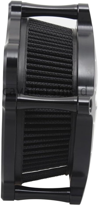 ya 23 10.7 baidi Billet Aluminum Contrast Cut Air Cleaner Intake Filter for Harley Touring Dyna