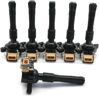 ya 9 10.24 6X Ignition Coils 12131748017 for BMW E46 E39 X5 Z8 E36 325 330 328 525i 540i M3