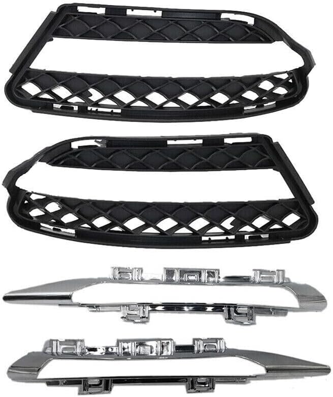 ya 10 9.16 zhengce 4pcs Front Fog Driving Light Grille Trim Fit for Mercedes-Benz S W221 2010-