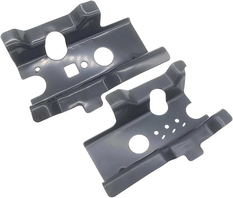 ya 6 8.14 Pair Front Radiator Support Bracket Left Right for 2015-2019 for Ford for Mustang Black