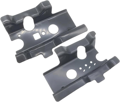 ya 6 8.14 Pair Front Radiator Support Bracket Left Right for 2015-2019 for Ford for Mustang Black
