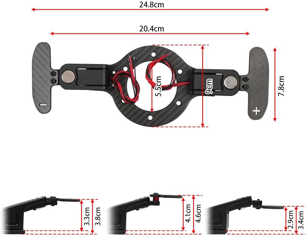 ya 5 8.10 Racing Steering Wheel Magnetic Paddle shifters for Logitech 923 G25 G29 G27 G920